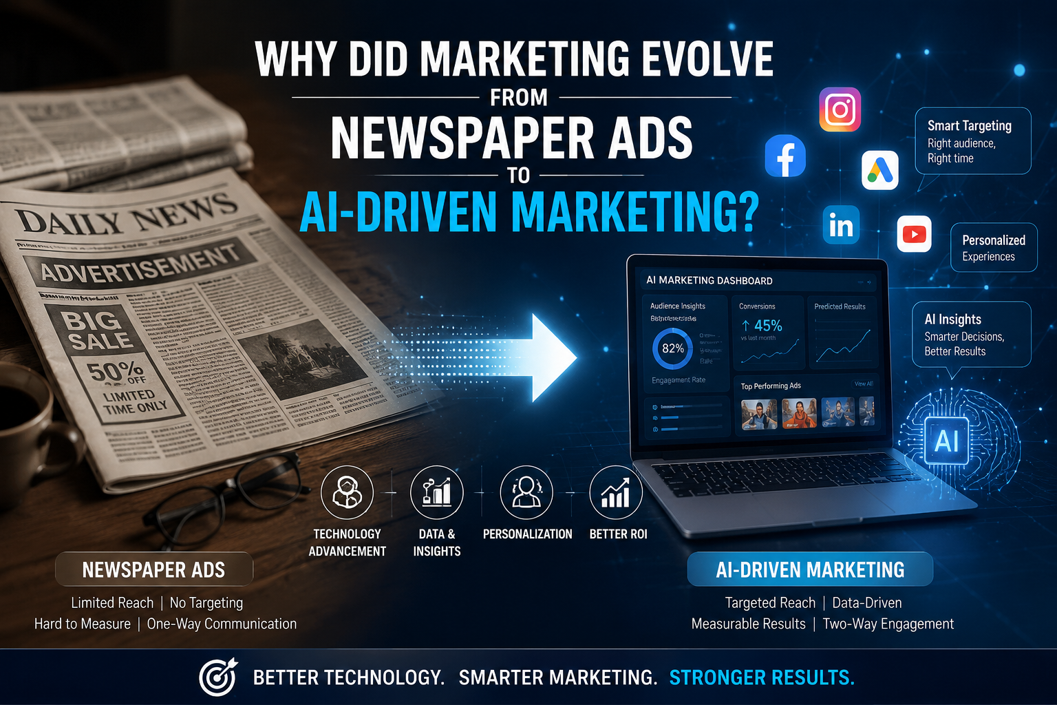 Why Did Marketing Evolve from Newspaper Ads to AI-Driven Marketing?